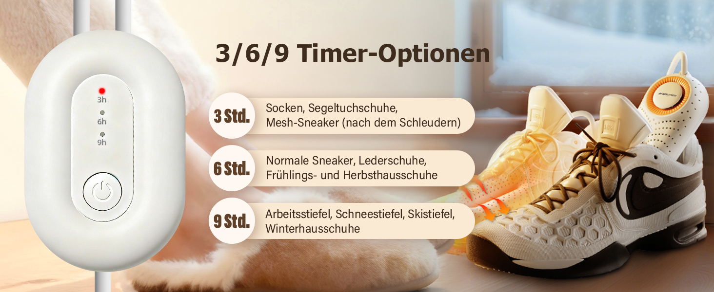 Сушарка для взуття електрична Snowpea Ultra з вентилятором, 37 Вт, швидке сушіння гарячим повітрям, біла