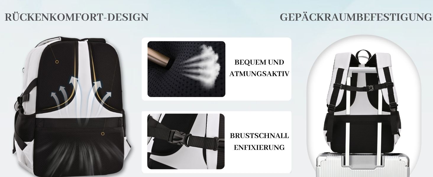 Чоловічий рюкзак для школи та подорожей, великий, водонепроникний, сірий