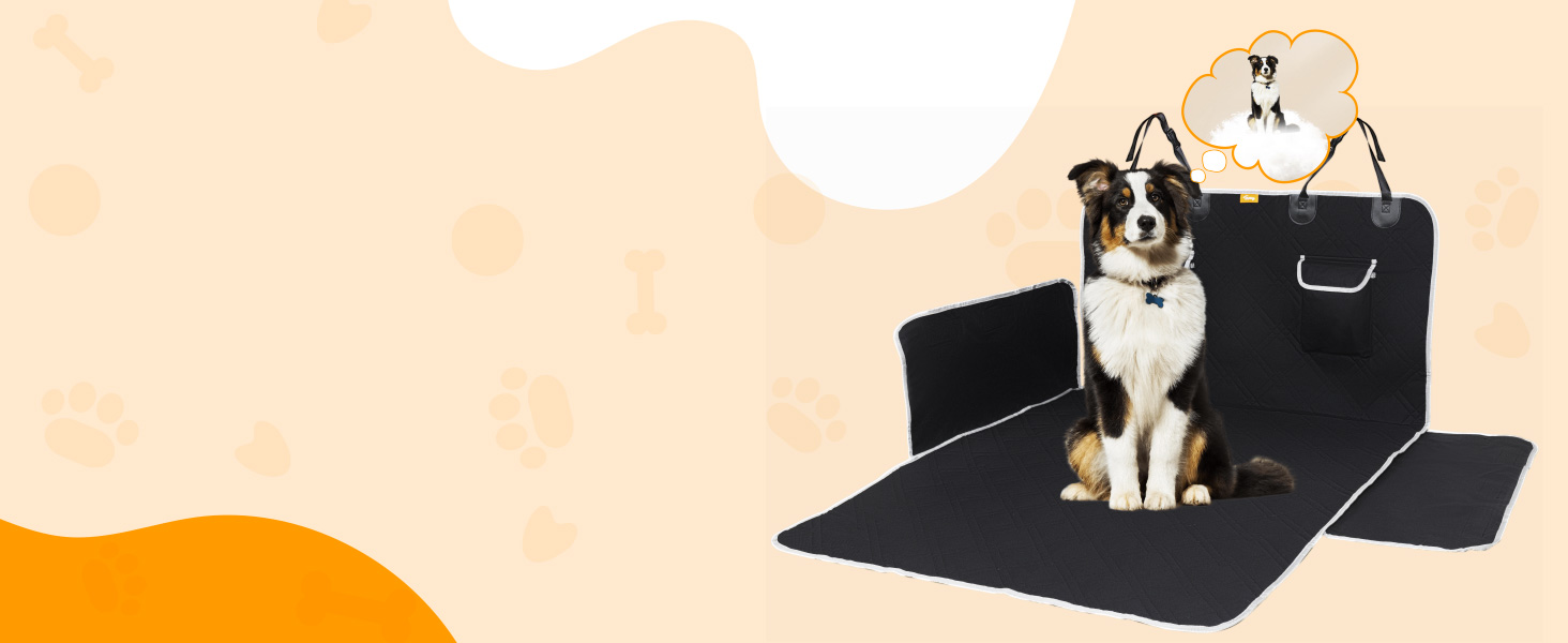 Захист для багажника автомобіля Toozey для собак: стежка, міцна, з бічним захистом та захистом краю вантажного відсіку | Водонепроникний килимок для собак в авто з міцною поверхнею | Захищає від подряпин та шерсті (208 * 138 см)