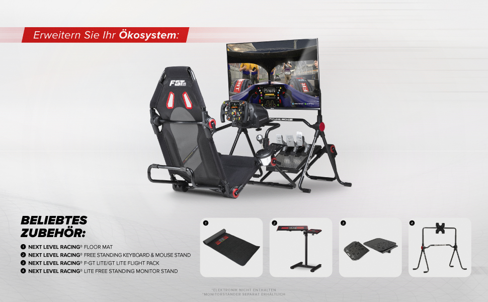 Next Level Racing F-GT Lite Складаний Симулятор Кокпіт - F-GT Lite