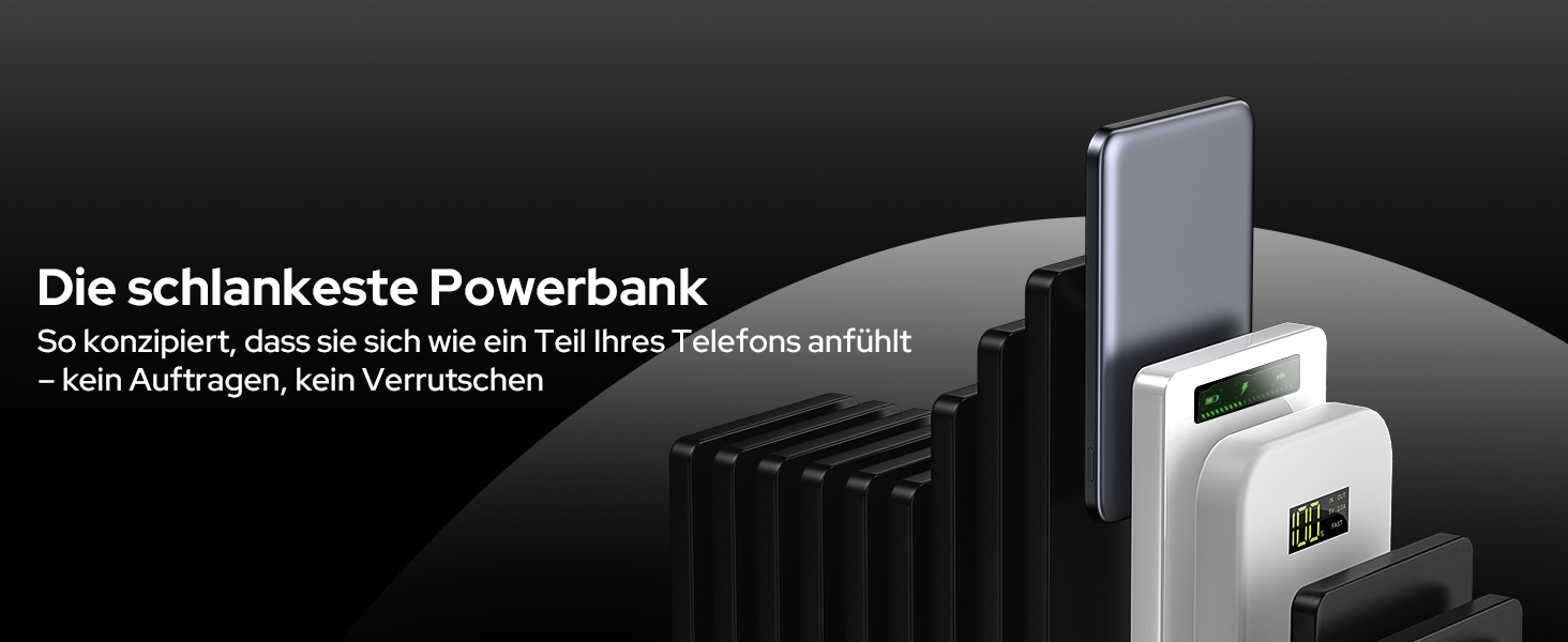 Powerbank TRKOY MagSafe 5000mAh з бездротовою зарядкою та USB-C, сірий колір, для iPhone 17/16/15/14/13/12