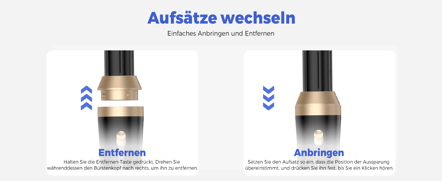 Airstyler 5 в 1: Фен-щітка, плойка, круглі щітки, випрямляч. 1000W, 3 температурні режими. Для об'єму, випрямлення, локонів та сушіння волосся. Чорний/Рожевий