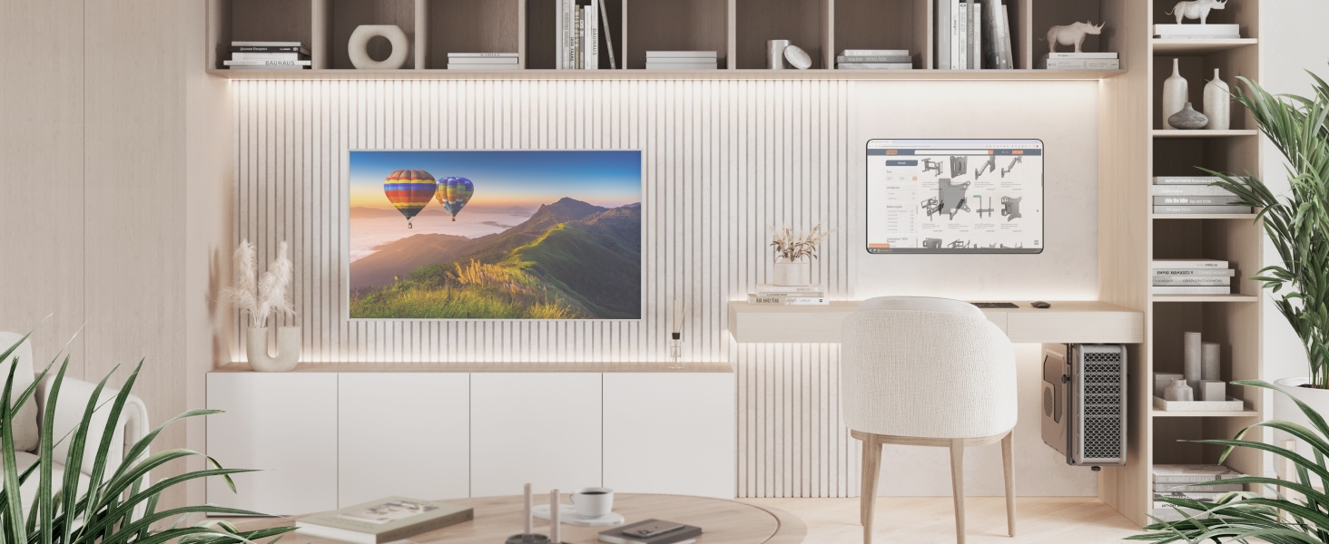 Настінне кріплення для монітора/телевізора RICOO S3911 13-34 дюйми VESA 75x75/100x100 поворотне