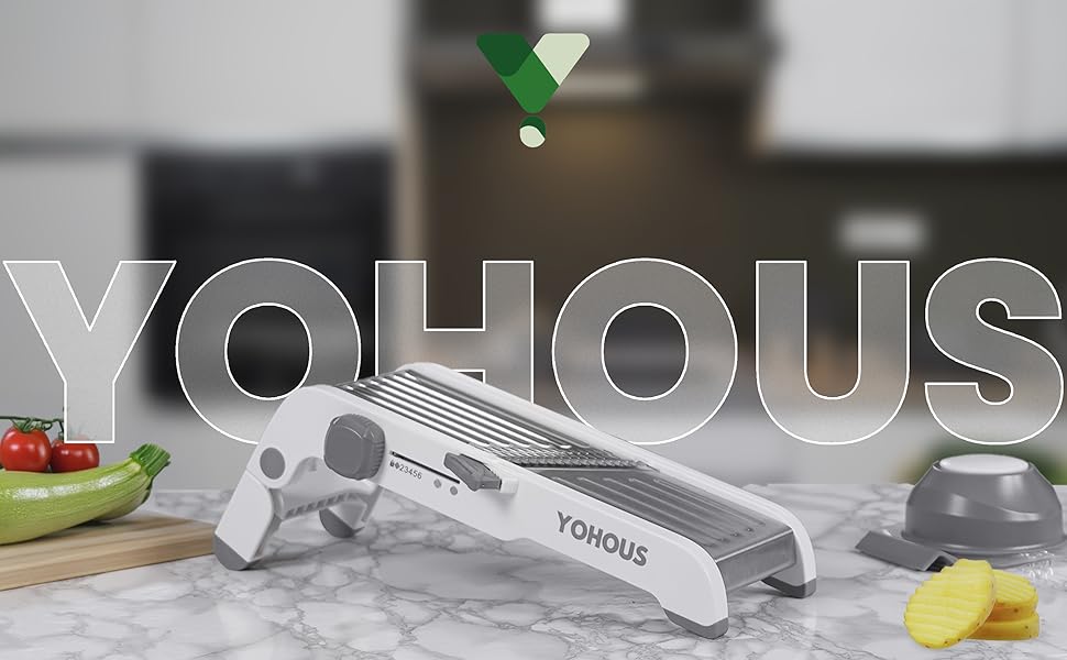 Обрізчик овочів Mandoline з нержавіючої сталі – професійний овочеріз з регулюванням товщини нарізки, для нарізки жульєном/кубиками/смужками, придатний для миття в посудомийній машині