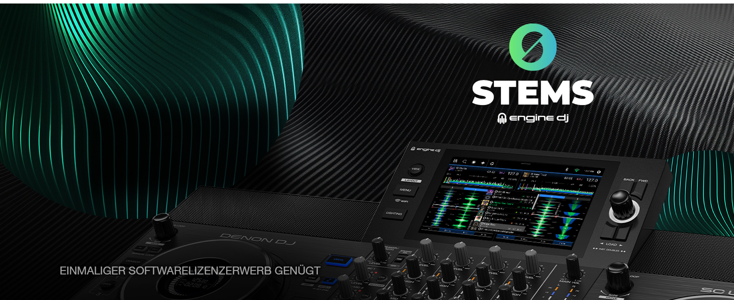 DJ контролер Denon DJ SC LIVE 4: 4 деки, Stem-розділення, Wi-Fi, вбудовані динаміки, сумісність з Serato DJ та Virtual DJ