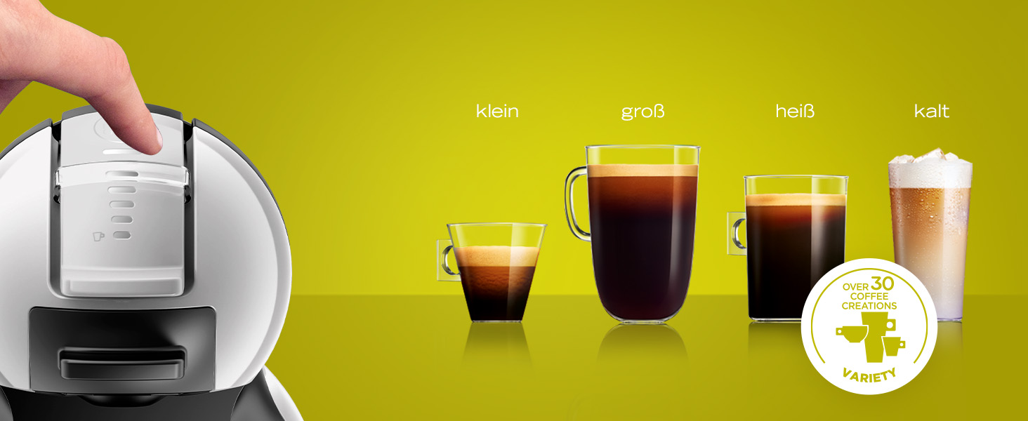 Кавомашина NESCAFÉ Dolce Gusto Mini Me від Krups, чорна/антрацитова, KP1238. Автоматична капсульна кавомашина з 15 Bar тиском, об'єм резервуару 0,8 л, режим Eco. Приготування гарячих та холодних напоїв.