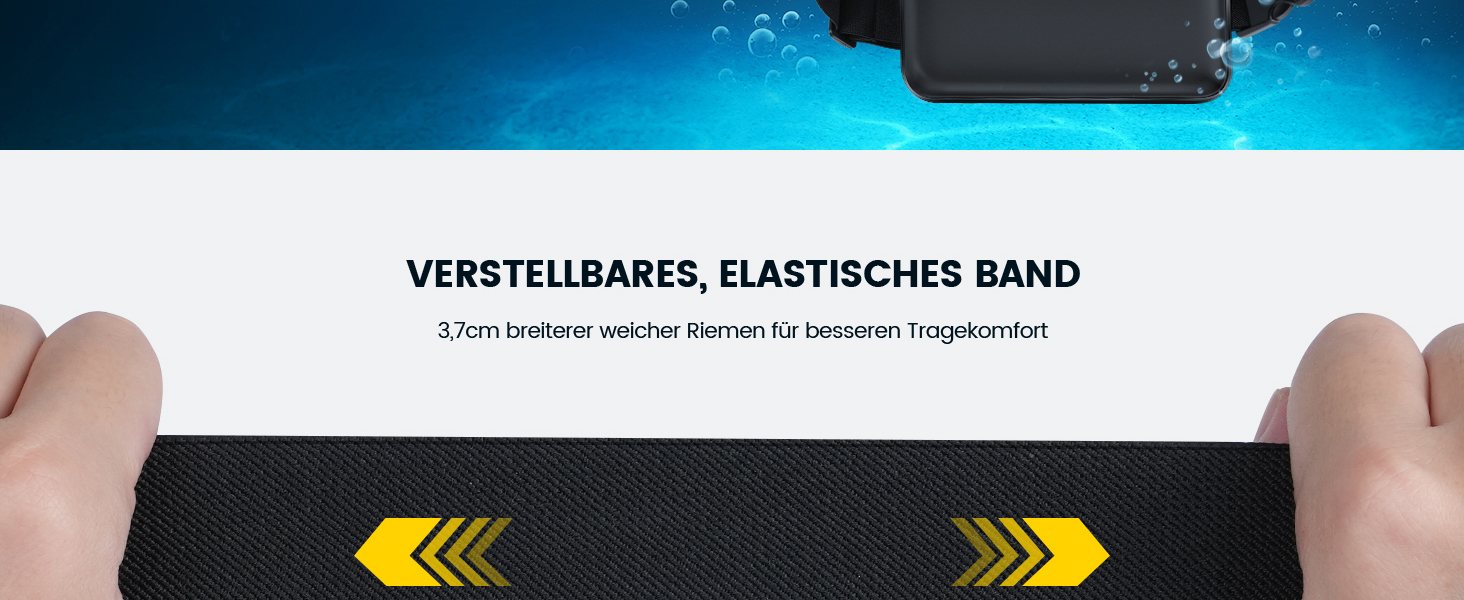 Водонепроникна сумка Lamicall [2 шт.] - водонепроникний поясний мішок з регульованим ремінцем, IPX8, для водного спорту, плавання, пляжу, катання на човнах - чорний