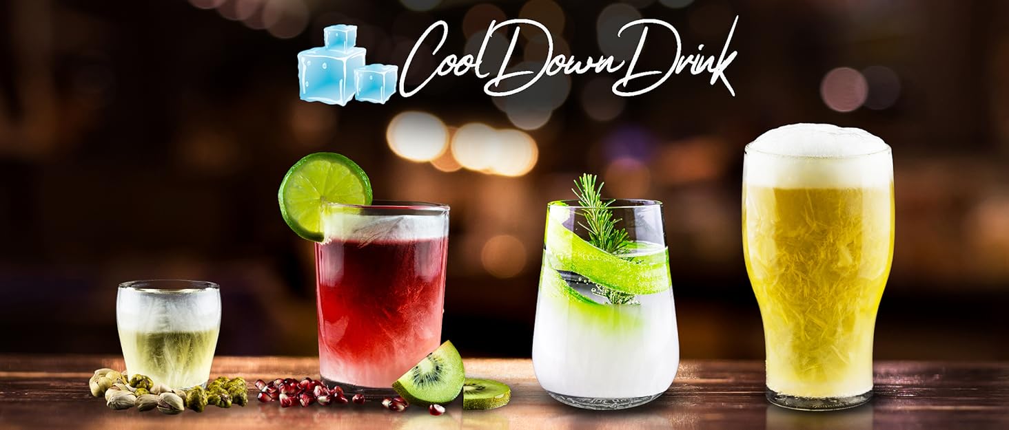 Набір для коктейлів CoolDownDrink 8 предметів: шейкер з нержавіючої сталі, аксесуари та електронна книга рецептів (168 стор.)
