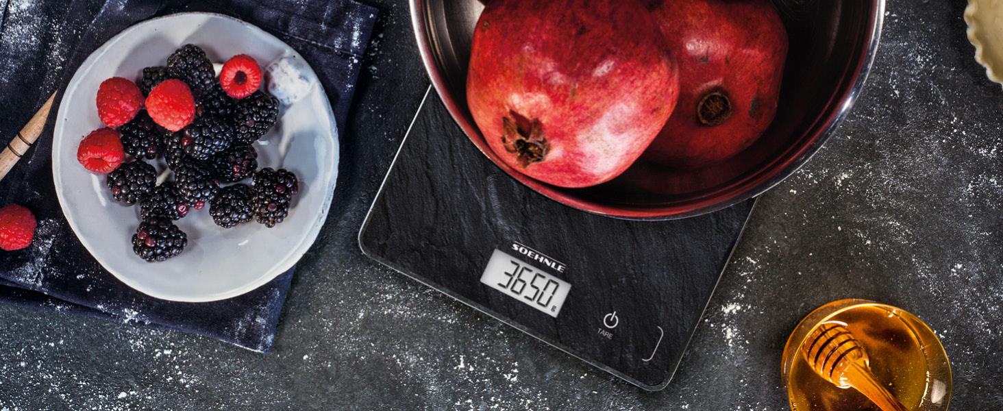 Кухонні ваги Soehnle Page Compact білі, цифрові ваги до 5 кг, LCD дисплей, функція тарування