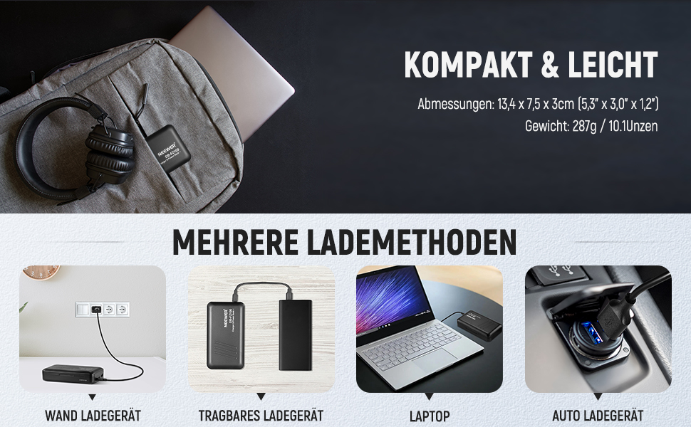 Запасний акумулятор NEEWER 2280mAh (2 шт.) з USB-зарядним пристроєм для Sony ZV-E10II, A9III, A7CII, ZV-E1, A7III, A7IV, FX3, FX30, A6700, A1, A7C, A7CR, A7RIV, A7RV, A7SIII, A9II (LP-E6)