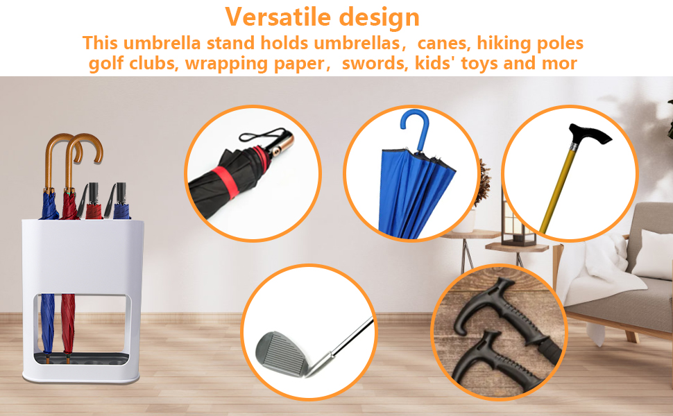 Підставка для парасоль підставка для парасоль 4 слоти, чорна, для дому