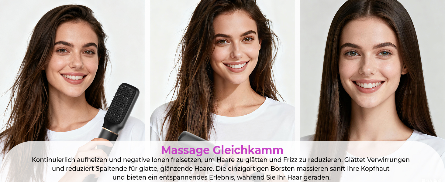 Airstyler 5 в 1: Фен-щітка, локони, випрямлення. Набір для волосся, чорний/золотий