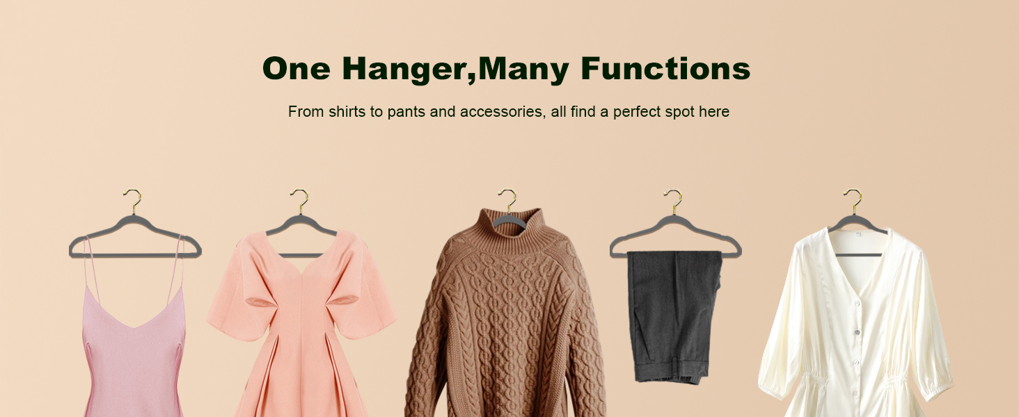 Набір з 22 велюрових плечиків для одягу Stormix, преміум-якість, для дорослих, неслизькі, для костюмів, сорочок, суконь, рожево-золоті гачки, 22 шт.