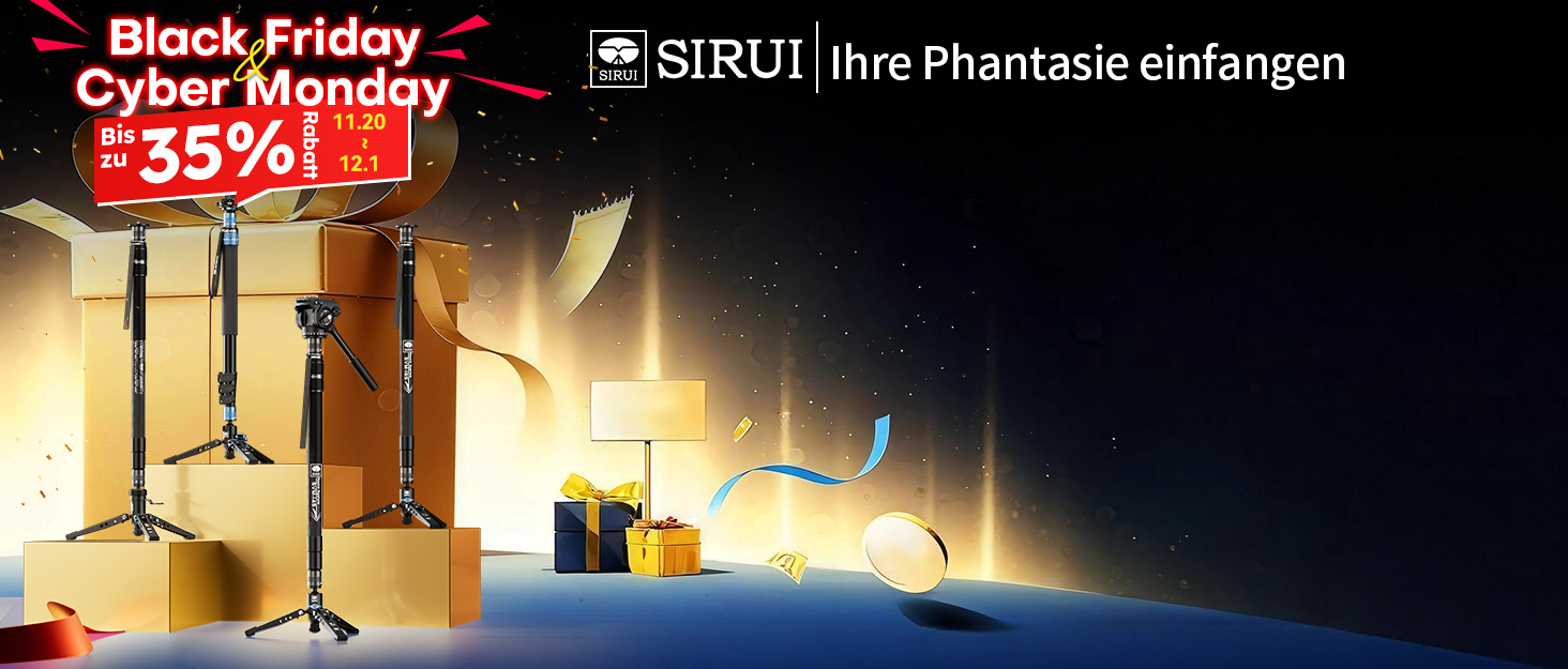 SIRUI AM-326M: карбоновий монопод - легкий та компактний, вантажопідйомність 10 кг