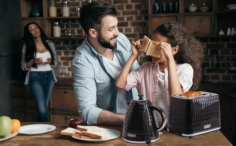 Електричний чайник Eldom C265B, 1.7 л, 2000 Вт, ретро дизайн, білий | Чайник для кухні