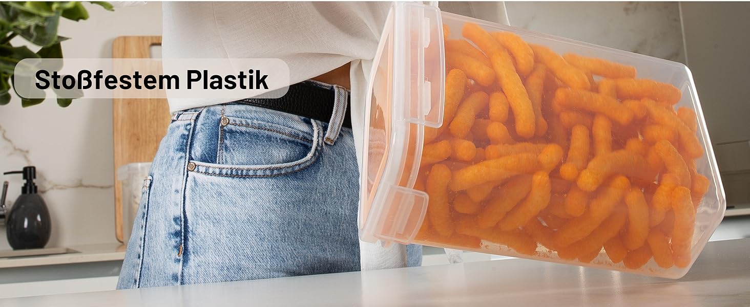 Набір контейнерів для зберігання Deco haus® з кришкою (24 шт.) - для кухні, продуктів, круп, борошна