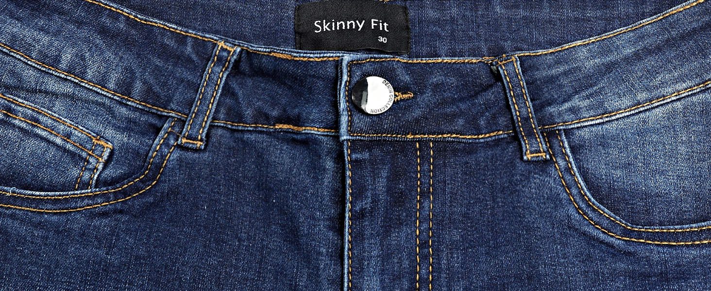 Чоловічі джинси GINGTTO Slim Stretch Skinny світло-блакитні 32W/30L