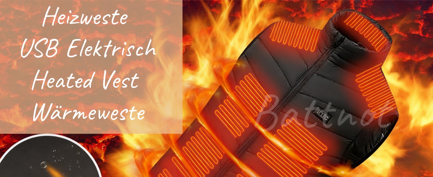 Електрична гріюча жилетка для жінок та чоловіків, USB, чорний, S-5XL