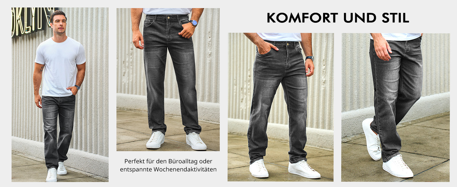 Чоловічі джинси Runcati Regular Fit темно-сині, еластичні, базові, повсякденні