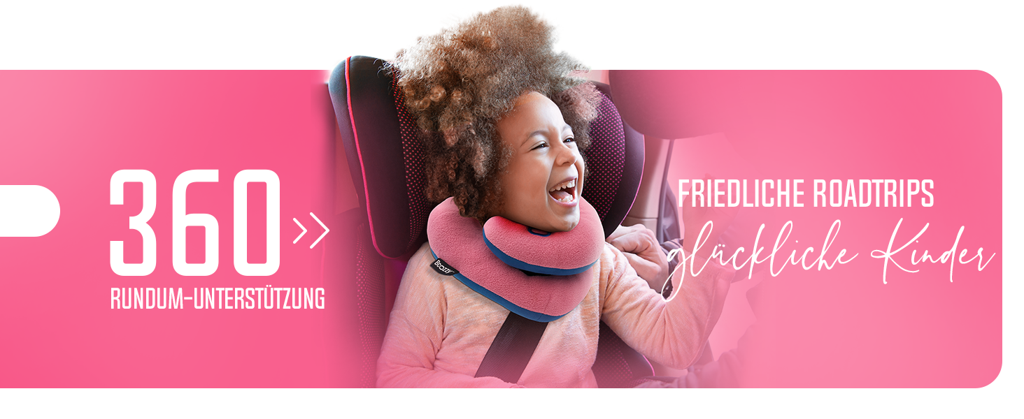 Подушка для шиї BCOZZY для дітей 8-12 років (сірий сріблястий), запобігає падінню голови, комфортна для подорожей, м'яка, можна прати, середній розмір