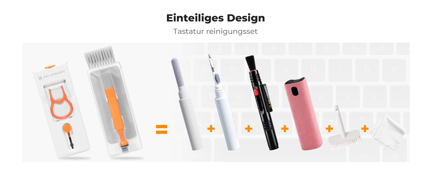 Набір для чищення електроніки K&F Concept 11 в 1: Airpods, клавіатури, ноутбуки, навушники, телефони, камери