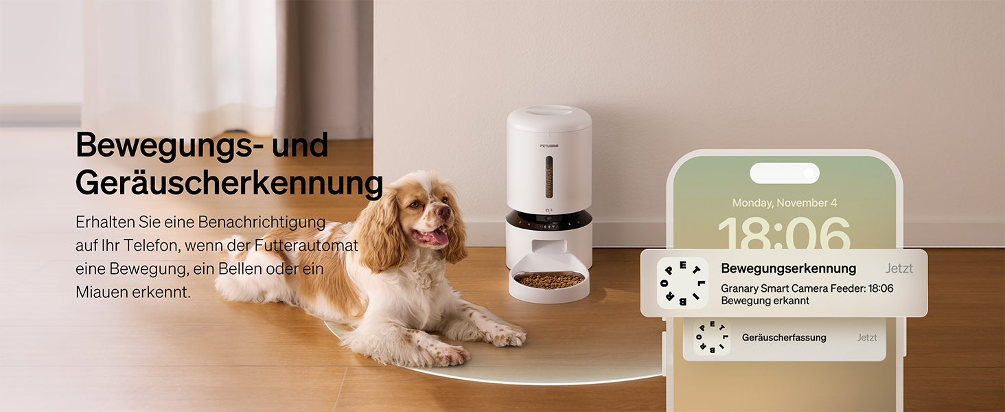 Автоматичний годівниця для котів та собак PETLIBRO 5L з відеоспостереженням 1080P, WiFi, нічним баченням, датчиком низького рівня корму та сигналізацією, 1-10 прийомів