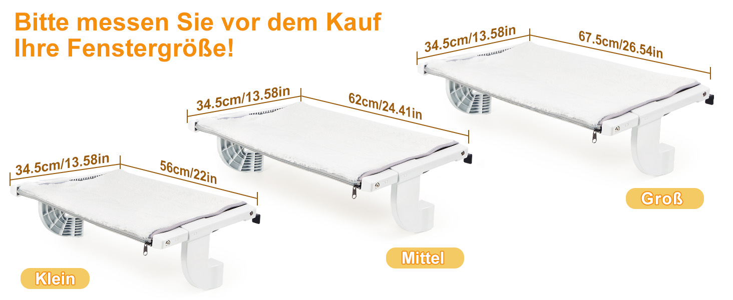 Шезлонг для котів GUUSII HOME - гамак на балкон/вікно, 67.5 x 34.5 см, сірий. Гамак для котів, лежанка на підвіс, підвісна лежанка для котів, гамак на радіатор опалення.