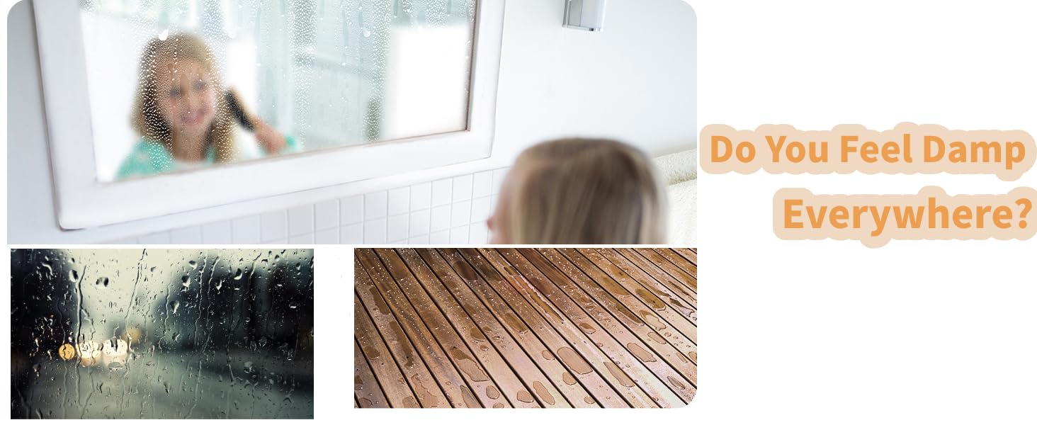 Електричний осушувач повітря EasyAcc 1200 мл, тихий, портативний, з нічним світлом, для офісу/спальні/ванної кімнати