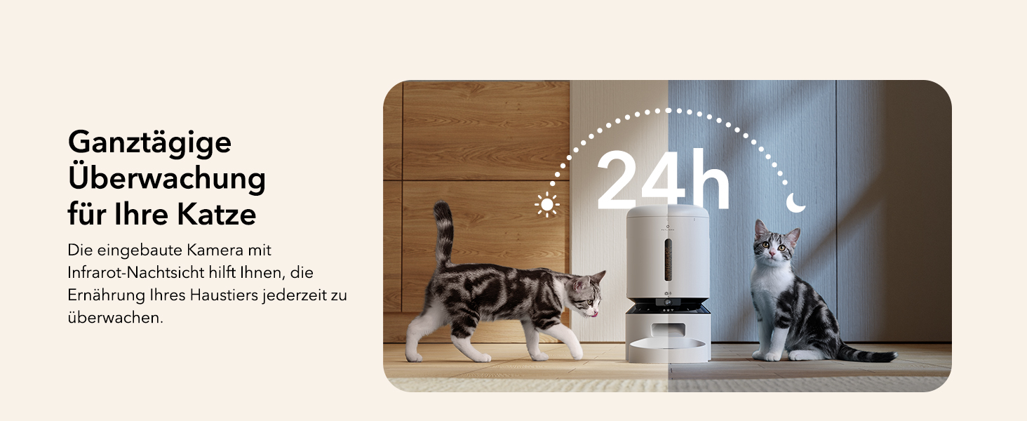 Автоматичний годівниця для котів та собак PETLIBRO 5L з відеоспостереженням 1080P, WiFi, нічним баченням, датчиком низького рівня корму та сигналізацією, 1-10 прийомів