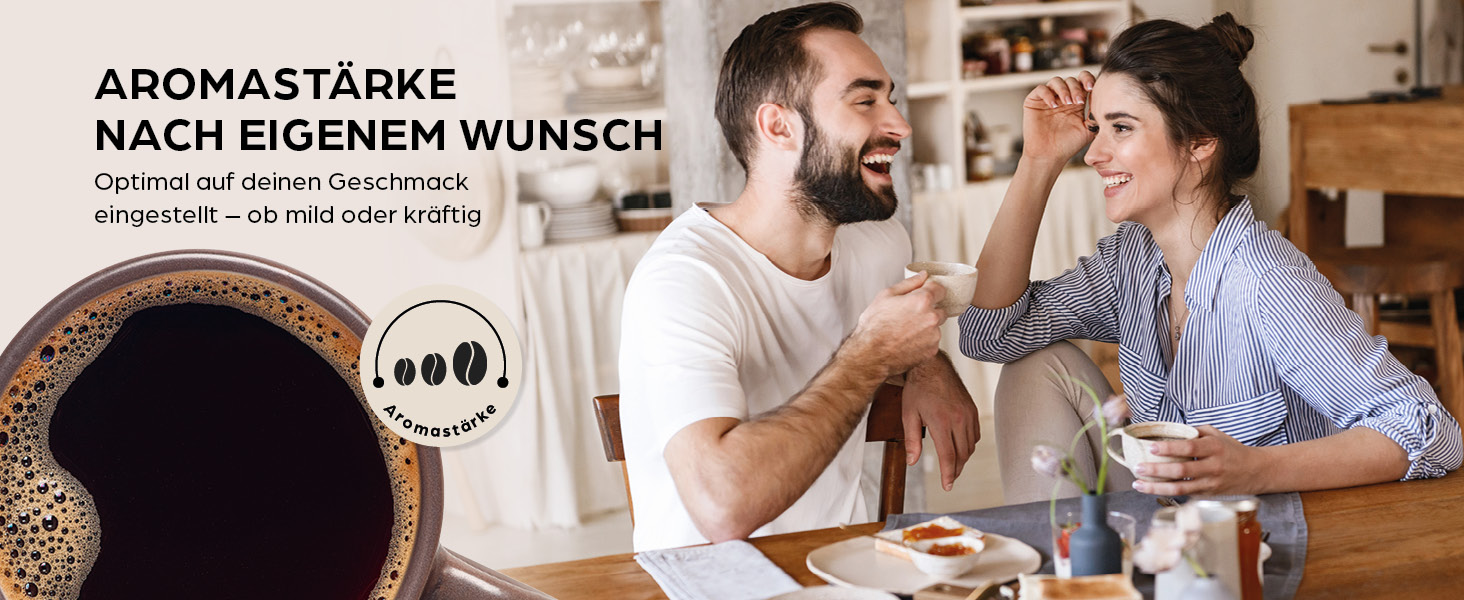 Кавомашина Barista Filterkaffeemaschine з регульованим м'яльним жорном та термокружка | Функція підігріву, таймер 24 години та постійний фільтр | Для 10 чашок кави | Кавомашина для зерен та меленої кави [Нержавіюча сталь] (10) Чорний колір - скляна колба (сенсорний дисплей)