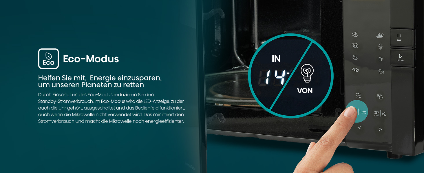 Мікрохвильова піч Hisense H20MOBS4HI 25 л з InverterTech, керамічним покриттям та цифровим керуванням