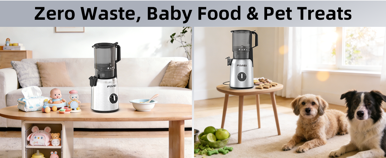 Шнекова соковижималка FIMEI Slow Juicer з широким завантажувальним отвором 135 мм