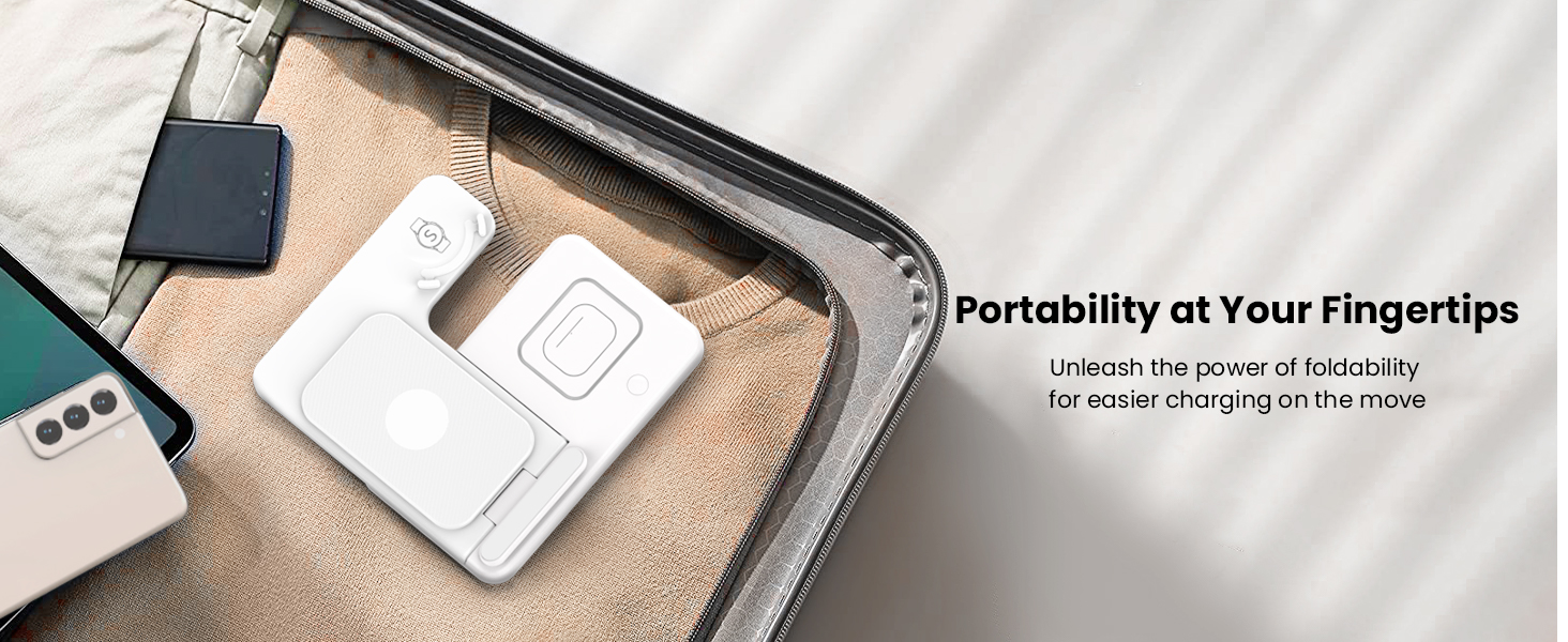 Зарядний пристрій GEEKERA 3-в-1: для Samsung Galaxy S25/S24/S23/S22, Galaxy Watch 8/7/6/5/4/3 та Galaxy Buds