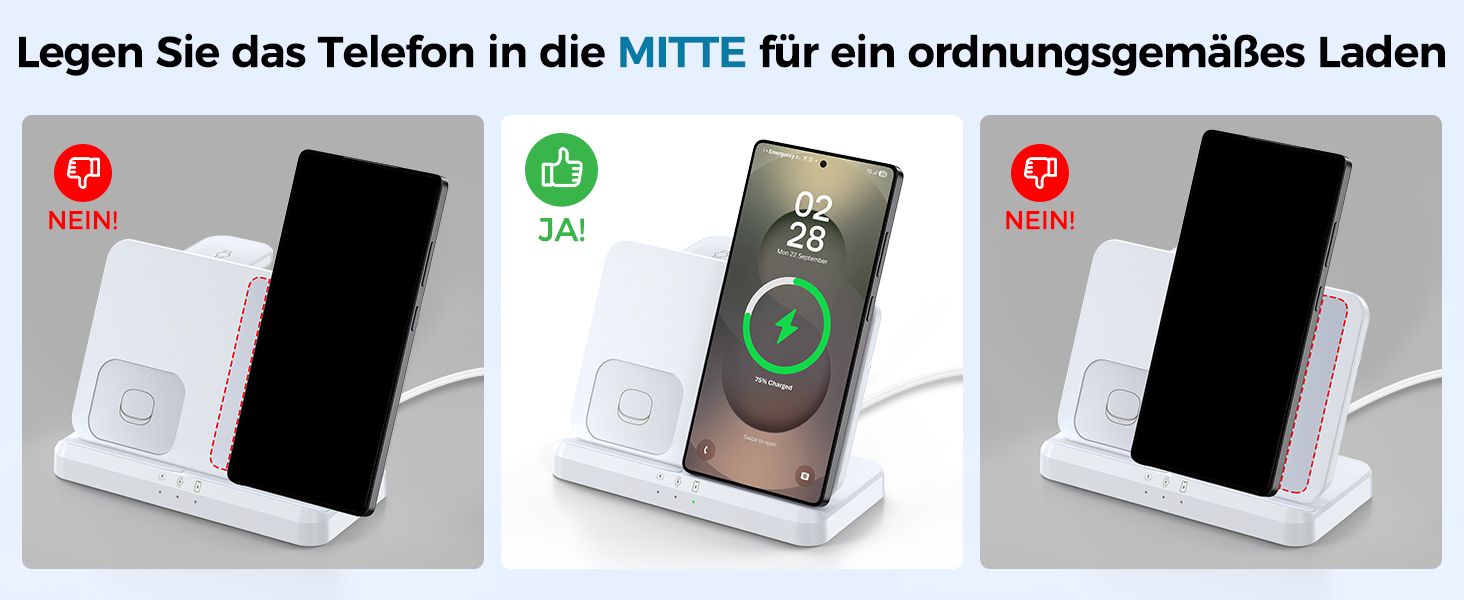 Бездротова зарядка EGV 3-в-1 для Samsung Galaxy S25 Ultra/S24/S23, Z Fold/Flip 7/6, Buds, Watch Ultra/8/7 - без адаптера