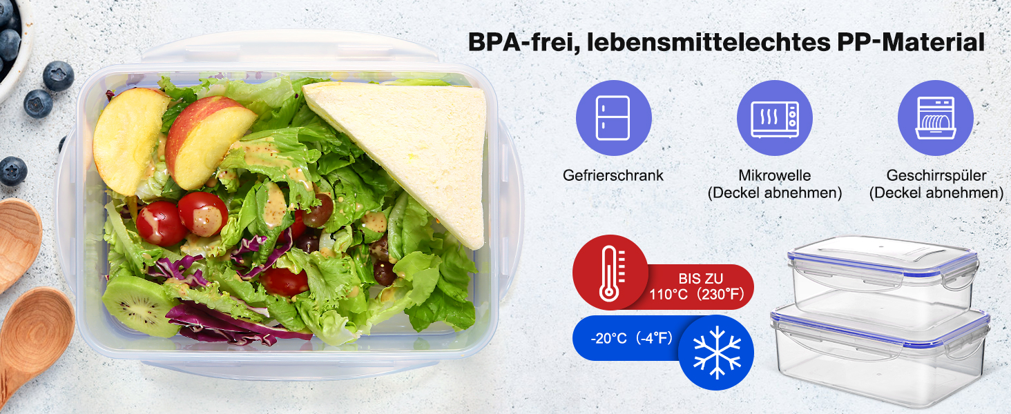 Набір контейнерів для зберігання YASHE (38 шт.): 19 контейнерів + 19 кришок, BPA-Free, з етикетками