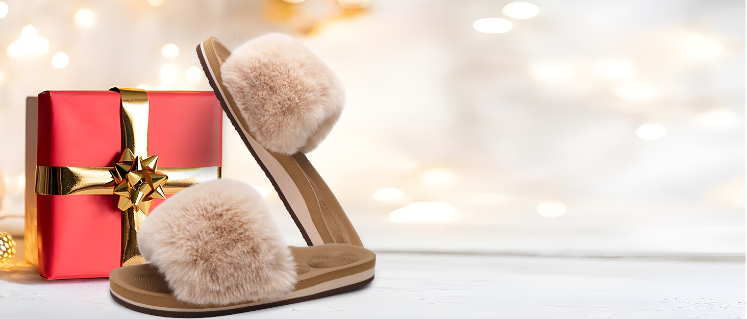 Тапочки халатні жіночі COFACE з хутром, теплі домашні сліпони, чорні, 39 EU