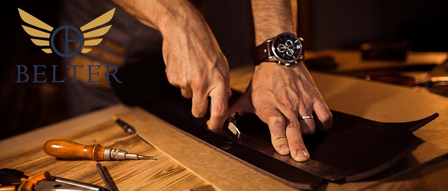 Чоловічий шкіряний ремінь BELTER 38 мм з подарунковою коробкою. Підходить для талії 32W-35W (довжина 105 см). Колір: коричневий