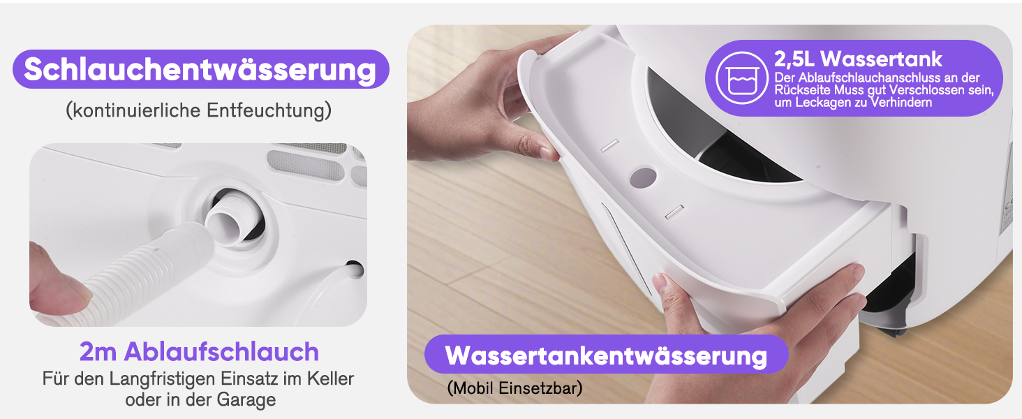 Електричний осушувач повітря 9л/24г, тихий, з дитячим блокуванням, захистом від переливу та автоматичним перезапуском. Підходить для спальні, ванної кімнати, підвалу та пральні. Осушувач повітря 16л/день.