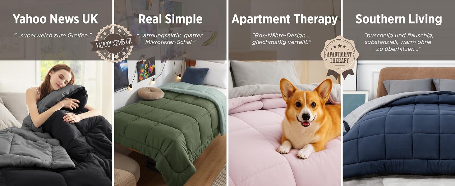 BEDSURE Ковдра постійна 135x200 см - Ковдра для всіх сезонів, 300 GSM, двостороння сіра/світло-сіра, м'яка та тепла, для алергіків, 135x200 см