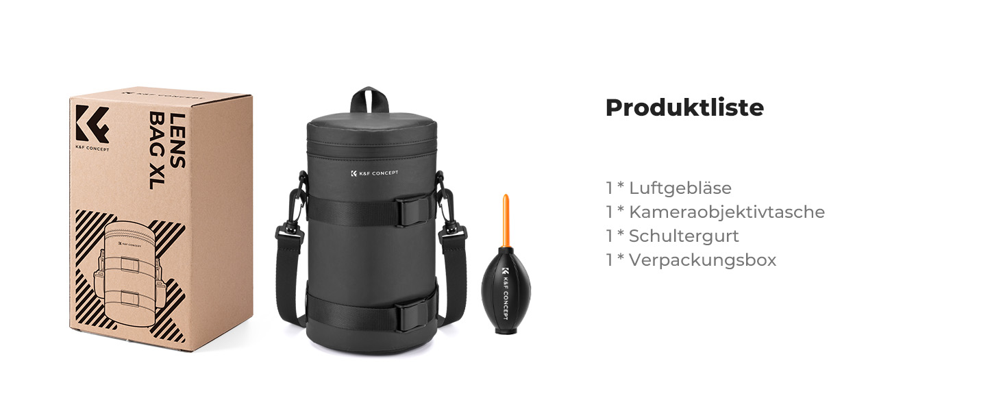 Чохол для об'єктива K&F Concept, водонепроникний, XL, для DSLR/SLR