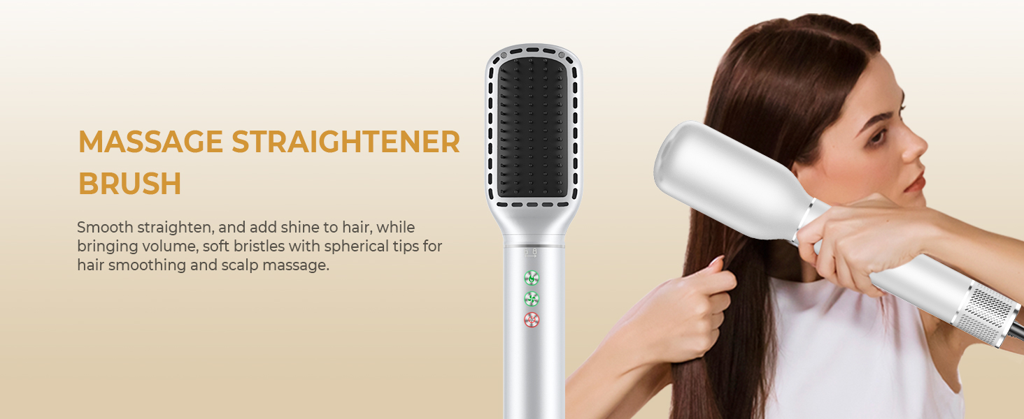 OKWRAP Airstyler Hair Styler Set 7 в 1: Фен, плойка, щітка для волосся, іонізація, 110000 об/хв, тиха робота