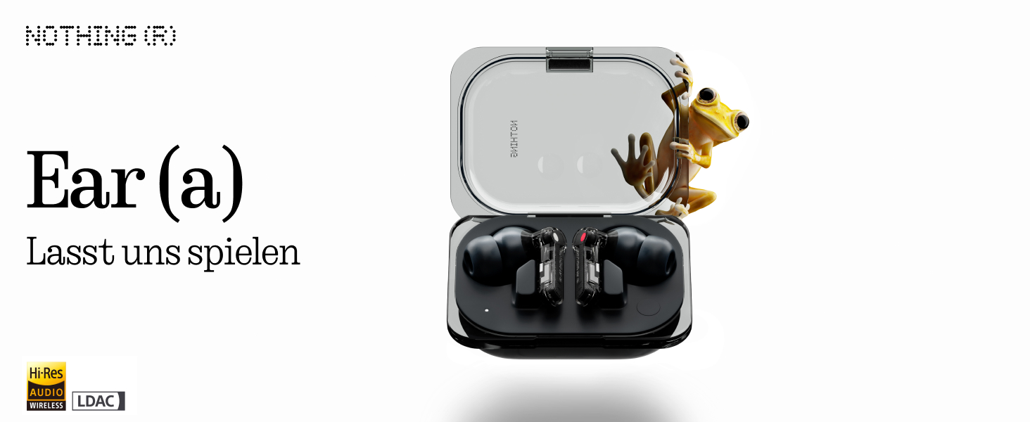 Навушники Nothing Ear (a) бездротові Bluetooth з ChatGPT, ANC, покращенням басів та до 42,5 годин відтворення - Жовтий