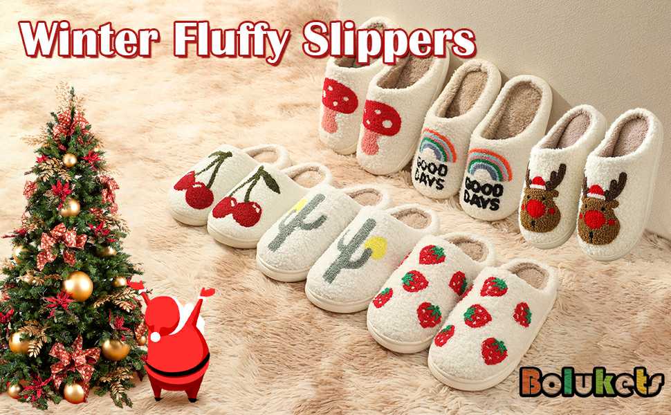 Тапочки домовиті жіночі та чоловічі зимові теплі плюшеві, з принтом 