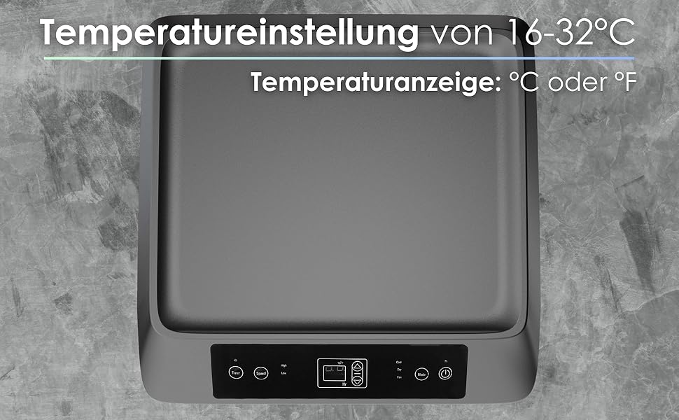 Мобільний кондиціонер Echos 3-в-1 з Wi-Fi, 9000 BTU, з витяжним шлангом, таймером 24h, пультом керування. Функції: охолодження, вентиляція, осушувач.