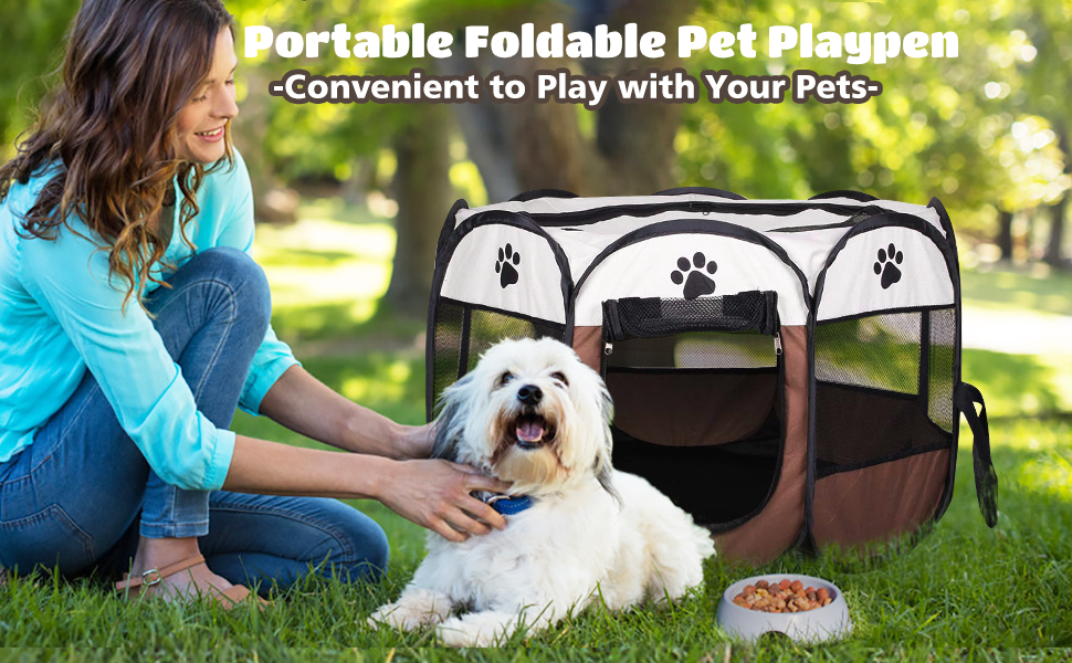 Клітка-забіг для собак і тварин, переносний забіг для собак, кроликів, котів. Оксфорд 600D, для внутрішнього та зовнішнього використання