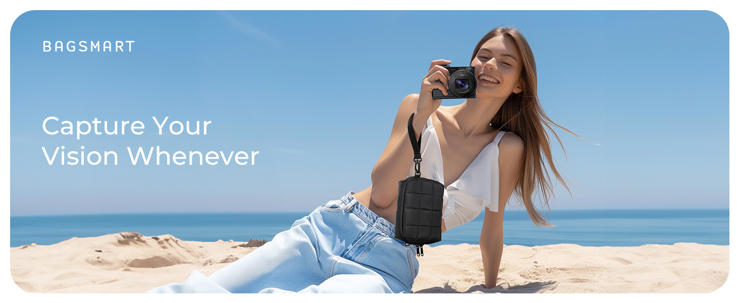 Захисний чохол-сумка для цифрового фотоапарата bagsmart, еластична сумка-кейс з двома варіантами носіння, колір: S-camel