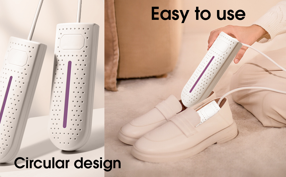 Електричний сушильник для взуття, портативний, 360° сушіння, антибактеріальний, для черевиків, рукавичок, шкарпеток