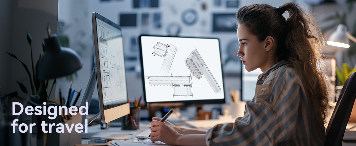 Портативний відпарювач для одягу Steamer 2-в-1 1000W, для глобальних подорожей, зелений