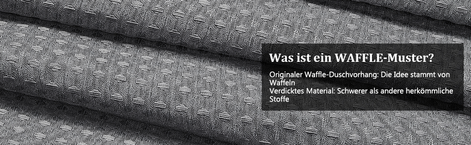 Штора для душу миюча текстильна поліестер 180x200 см, сіра, з кільцями (12 шт.) - Водонепроникна штора у ванну