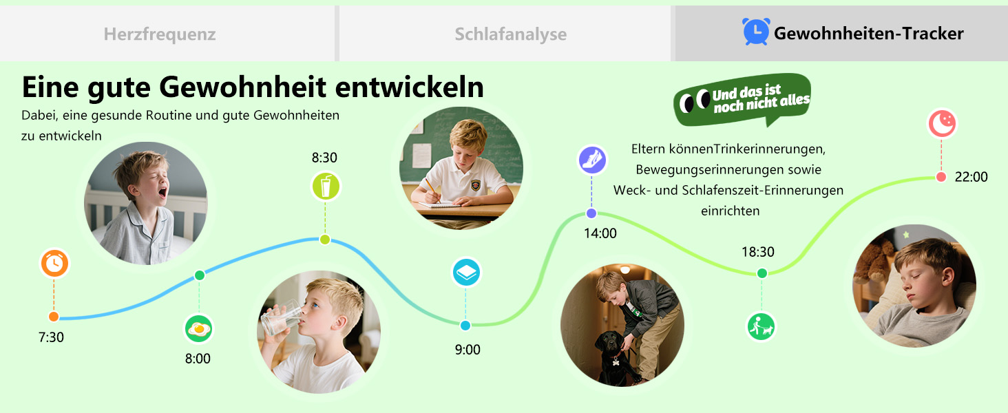 Дитячий розумний годинник Kinder з 140 спортивними режимами, фітнес-трекер, вимірювання пульсу, ігри-головоломки, IP68 вологозахист, без використання додатку/телефону, подарунок для хлопчиків-підлітків 6-15 років, зелений